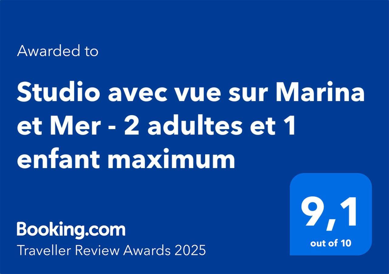Studio Avec Vue Sur Marina Et Mer - 2 Adultes Et 1 Enfant Maximum 망들리유 라 나플 외부 사진